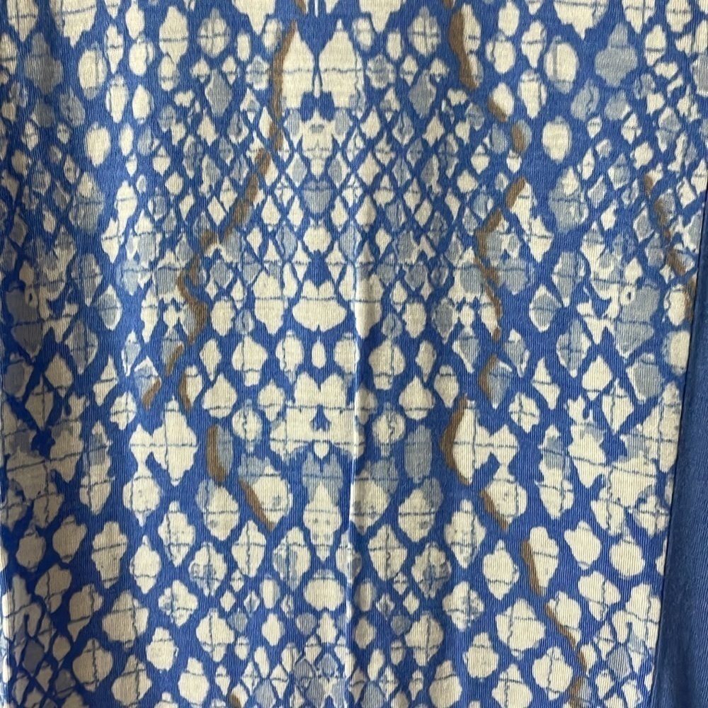 Apt 9 Size Large Blue Snake Print Tank With Lace … - image 2